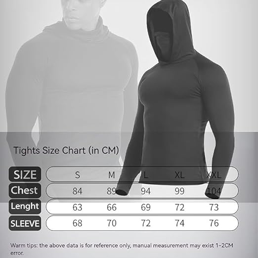 CasRmia Men's Sun Protection Hoodie,UPF 50+ Men's Fishing Shirt,Lightweight Long Sleeve Cooling Hiking Performance Shirt,Breathable for Outdoor Sports