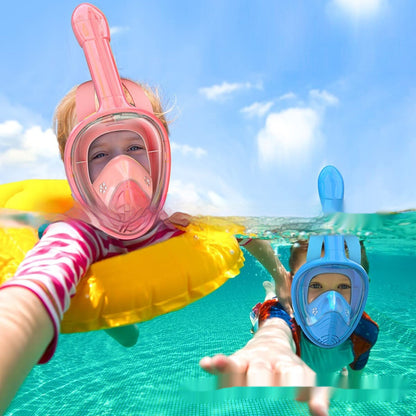 Silicone Snorkeling Mask Diving Mask Full Dry Waterproof Leak-proof Anti-fog For Children