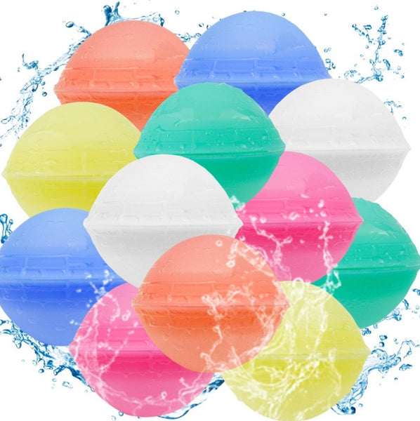 12 Pack Self-Sealing Reusable Silicone Water Balloons - No Magnets, Soft & Durable, Perfect For Pool Parties & Outdoor Play