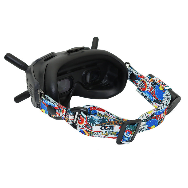 Glasses Graffiti Colored Headband Fixing Strap