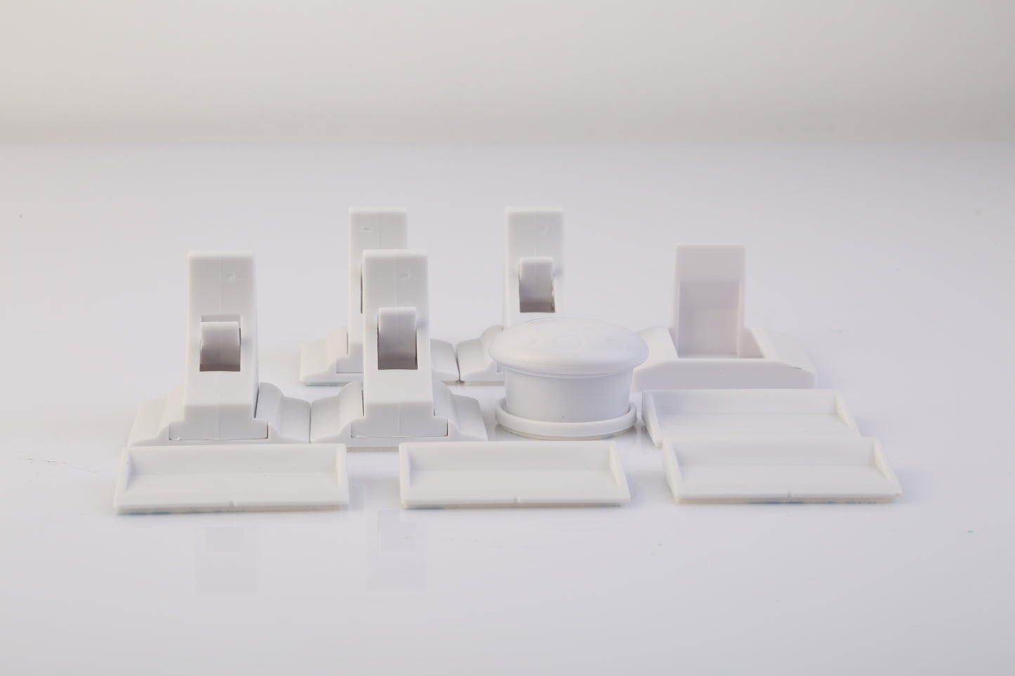 4Pcs Magnetic Cabinet Locks Child Safety Drawer Locks Adhesive Baby Proof Cabinets Latches Kit