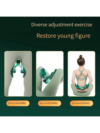 Inner Thigh Exerciser And Pelvic Floor Kegel Trainer With Resistance Bands And LED Counter - 3 Intensity Levels - Home Gym Equipment For Toning And Strengthening