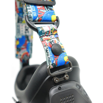 Glasses Graffiti Colored Headband Fixing Strap