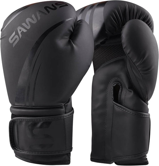 SAWANS® Boxing Gloves Professional MMA Sparring Kickboxing Punch Bag Training Muay Thai Fighting