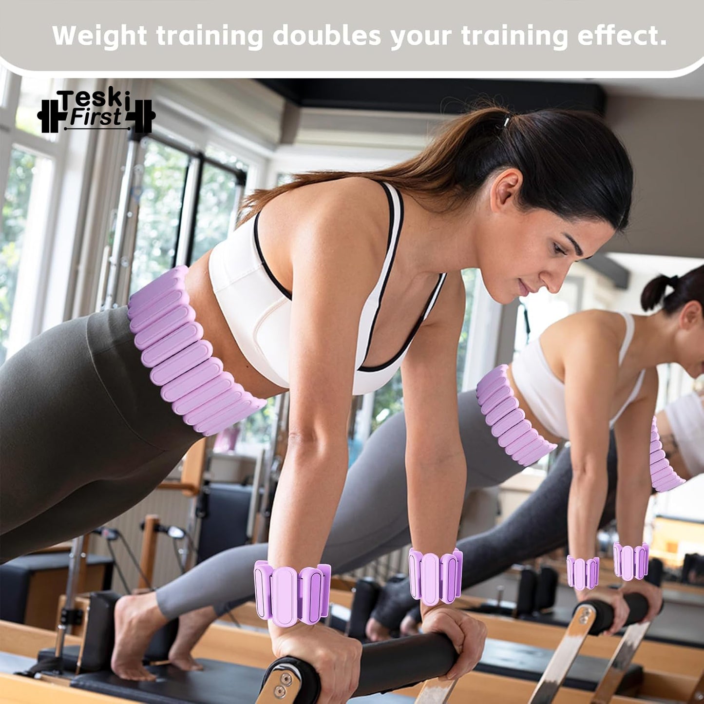 Silicone Adjustable Weighted Belt for Women & Men – DIY Weighted Walking & Exercise Belt with Removable Weights – Gym, Strength Training, Yoga, Hiking – Free Weight Adjustment for Wrist & Ankle