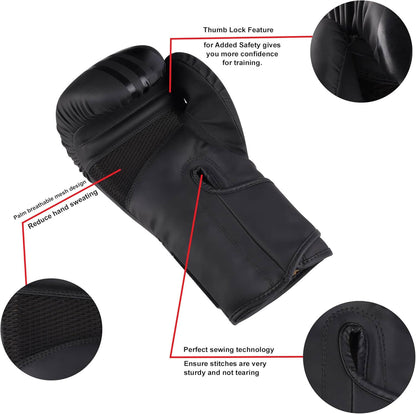 SAWANS® Boxing Gloves Professional MMA Sparring Kickboxing Punch Bag Training Muay Thai Fighting