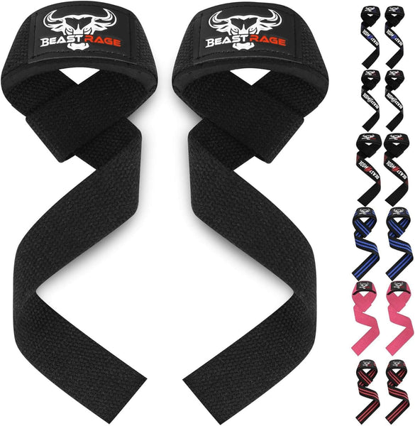 BEAST RAGE Lifting Wrist Straps for Weightlifting, Weight Lifting Strap
