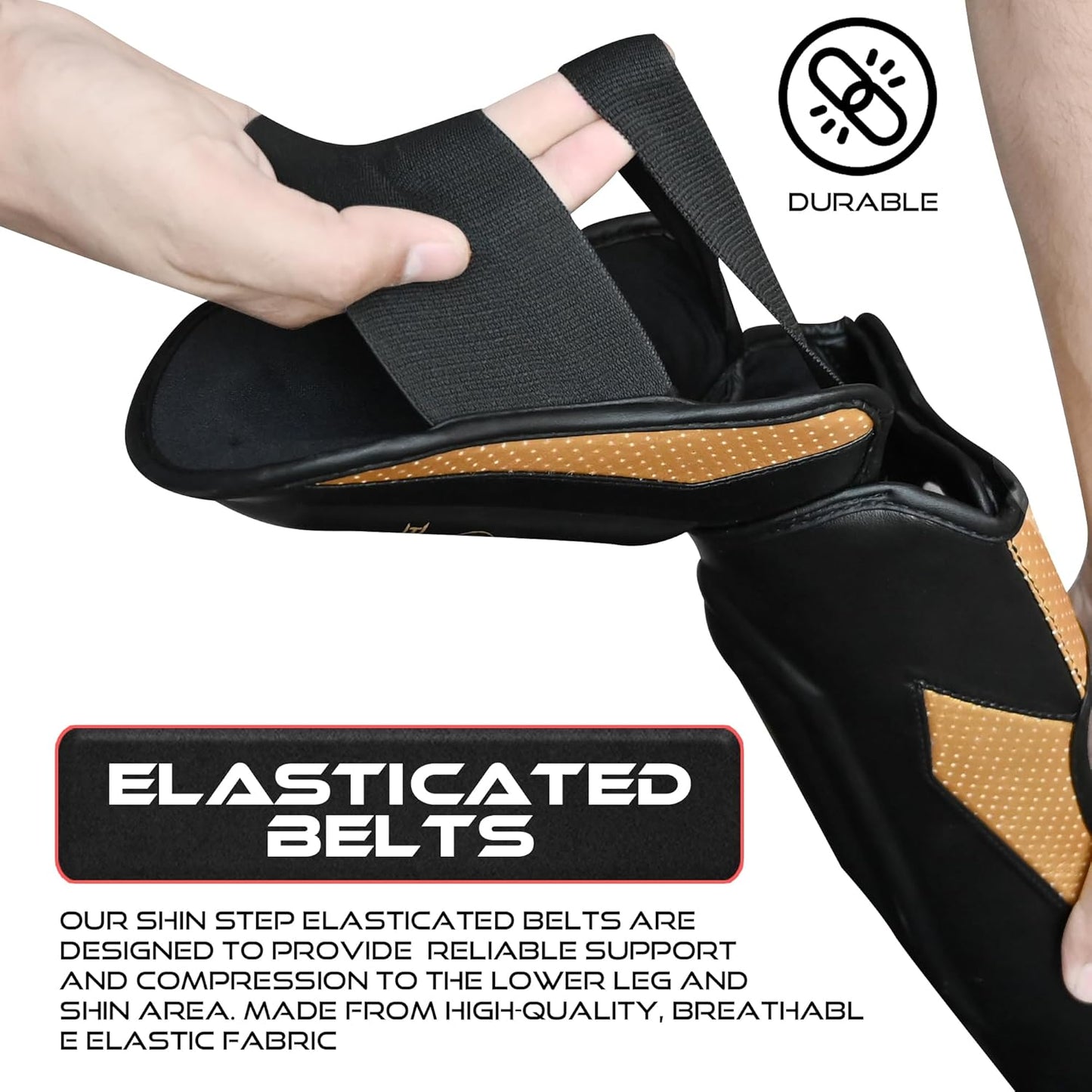 MMA Martial Arts Shin Guards for Kickboxing Adjustable Muay Thai, Padded Martial Arts Shin Pads Leg Guard with Instep Sleeves MMA Training BJJ...