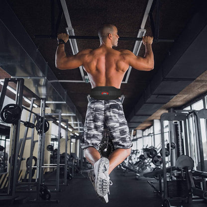 Weight Lifting Belt Double Strength 5.5 Padded Neoprene Back Gym Bodybuilding Deadlifts Lifting Exercise Fitness Workout Belts Men Women Lumbar Training Core Support