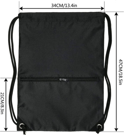 TESKI FIRST Drawstring Backpack Bag Sport Gym Sackpack
