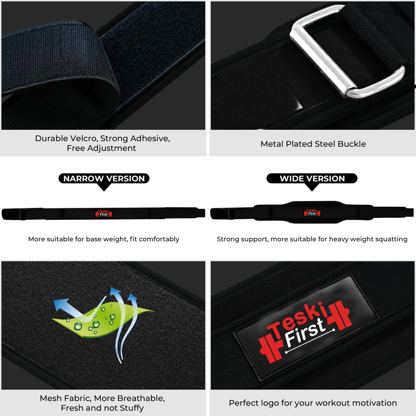 Weight Lifting Belt Double Strength 5.5 Padded Neoprene Back Gym Bodybuilding Deadlifts Lifting Exercise Fitness Workout Belts Men Women Lumbar Training Core Support