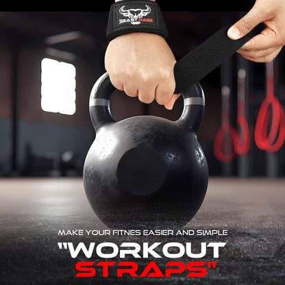BEAST RAGE Lifting Wrist Straps for Weightlifting, Weight Lifting Strap
