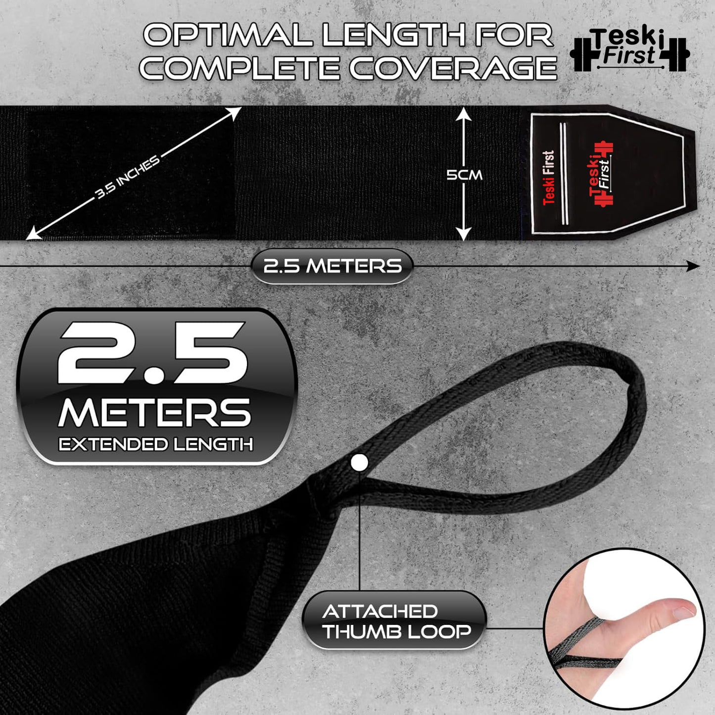 Boxing Hand Wraps 4.5 Meter Martial Arts Bandages Inner Gloves Wrist Support Straps Punching Under Hand Knuckles Heavy Elasticated Training Bag Mitts Muay Thai