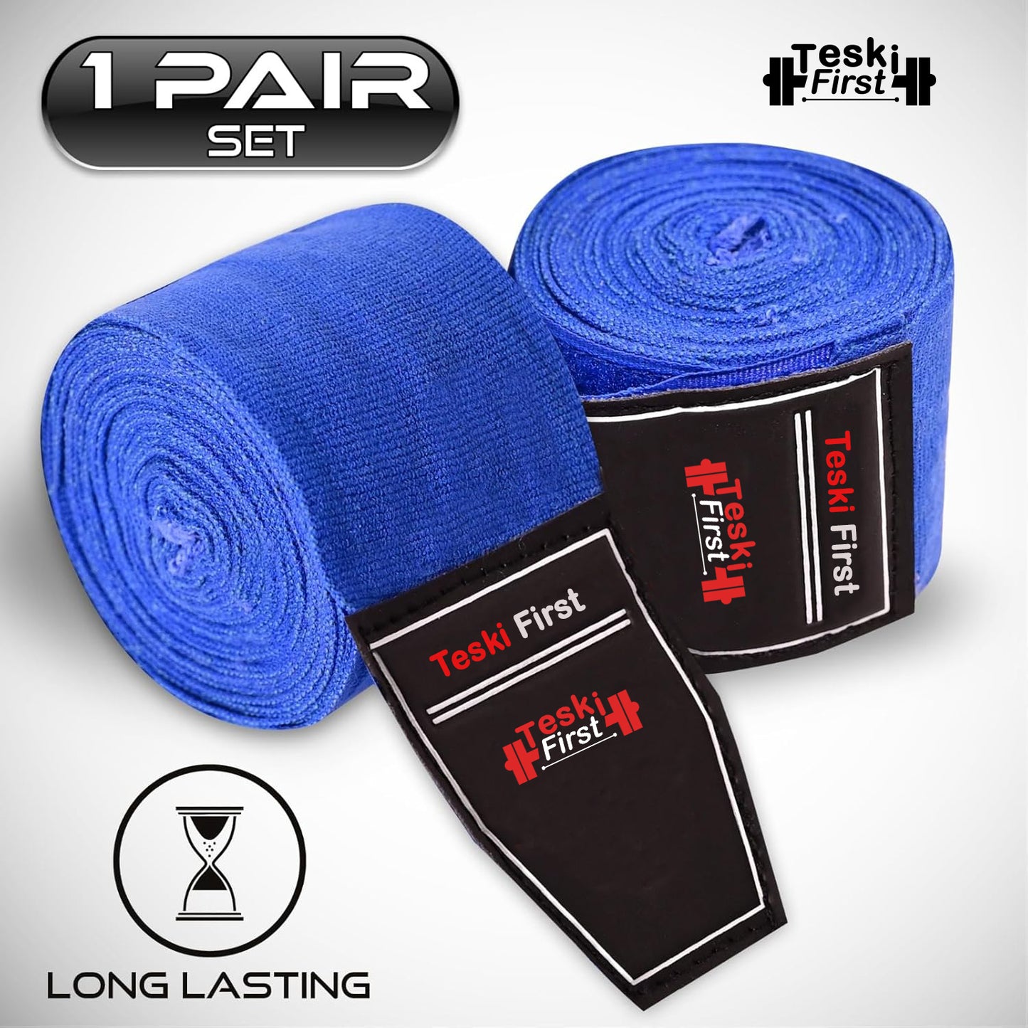 Boxing Hand Wraps 4.5 Meter Martial Arts Bandages Inner Gloves Wrist Support Straps Punching Under Hand Knuckles Heavy Elasticated Training Bag Mitts Muay Thai