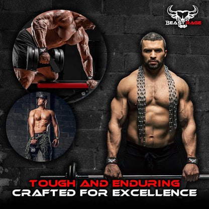 BEAST RAGE Lifting Wrist Straps for Weightlifting, Weight Lifting Strap