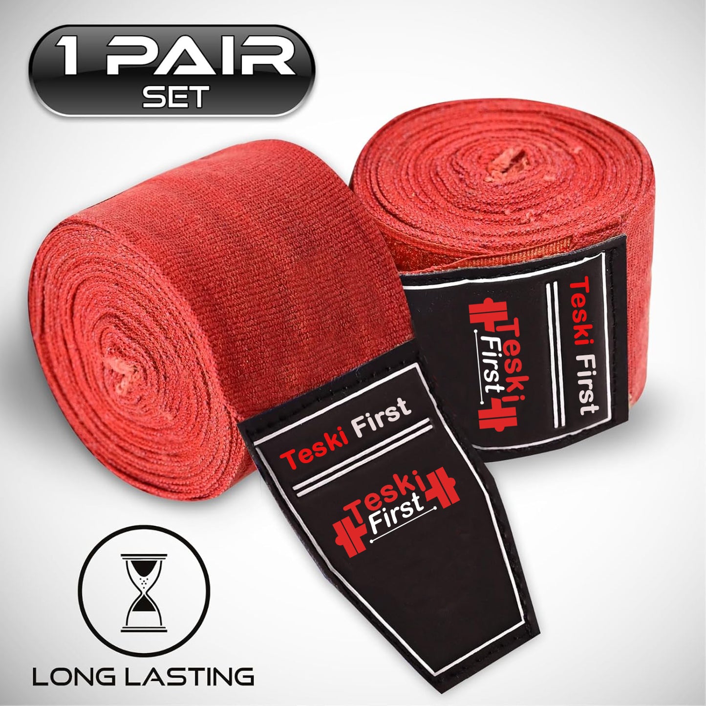 Boxing Hand Wraps 4.5 Meter Martial Arts Bandages Inner Gloves Wrist Support Straps Punching Under Hand Knuckles Heavy Elasticated Training Bag Mitts Muay Thai