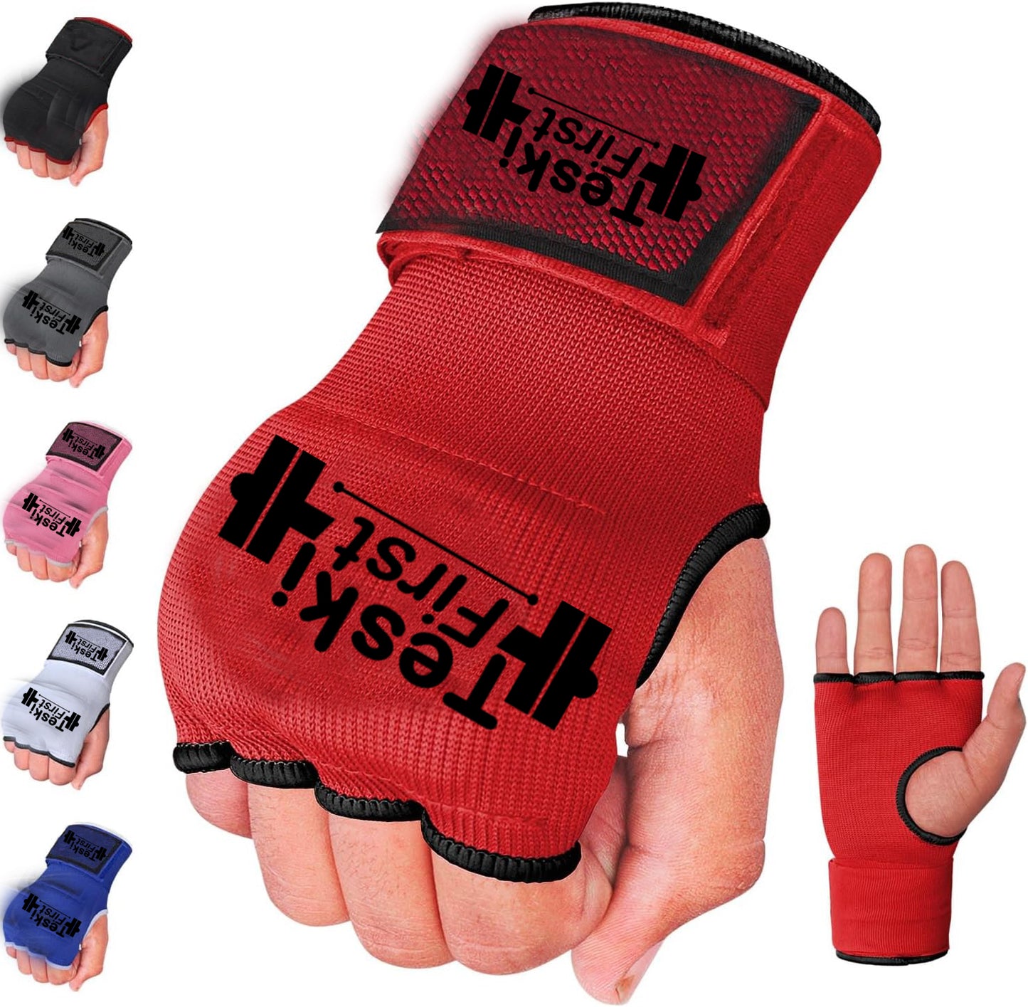 Quick Wraps Gloves Gel Paded Hand Wraps Adult MMA Boxing Muaythai Bandages Hand Protector 80cm Meter Wrist Support Strap Pair