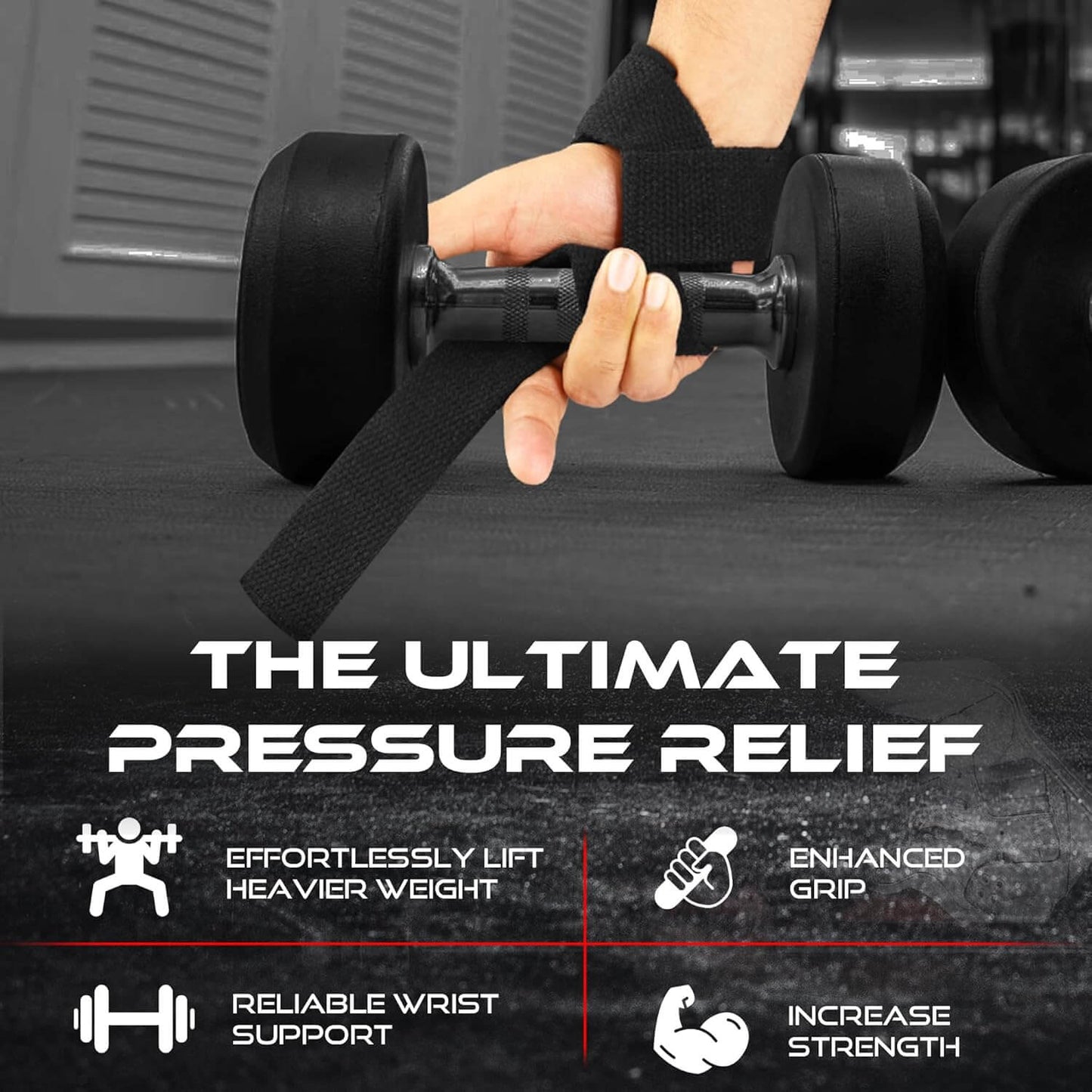 BEAST RAGE Lifting Wrist Straps for Weightlifting, Weight Lifting Strap