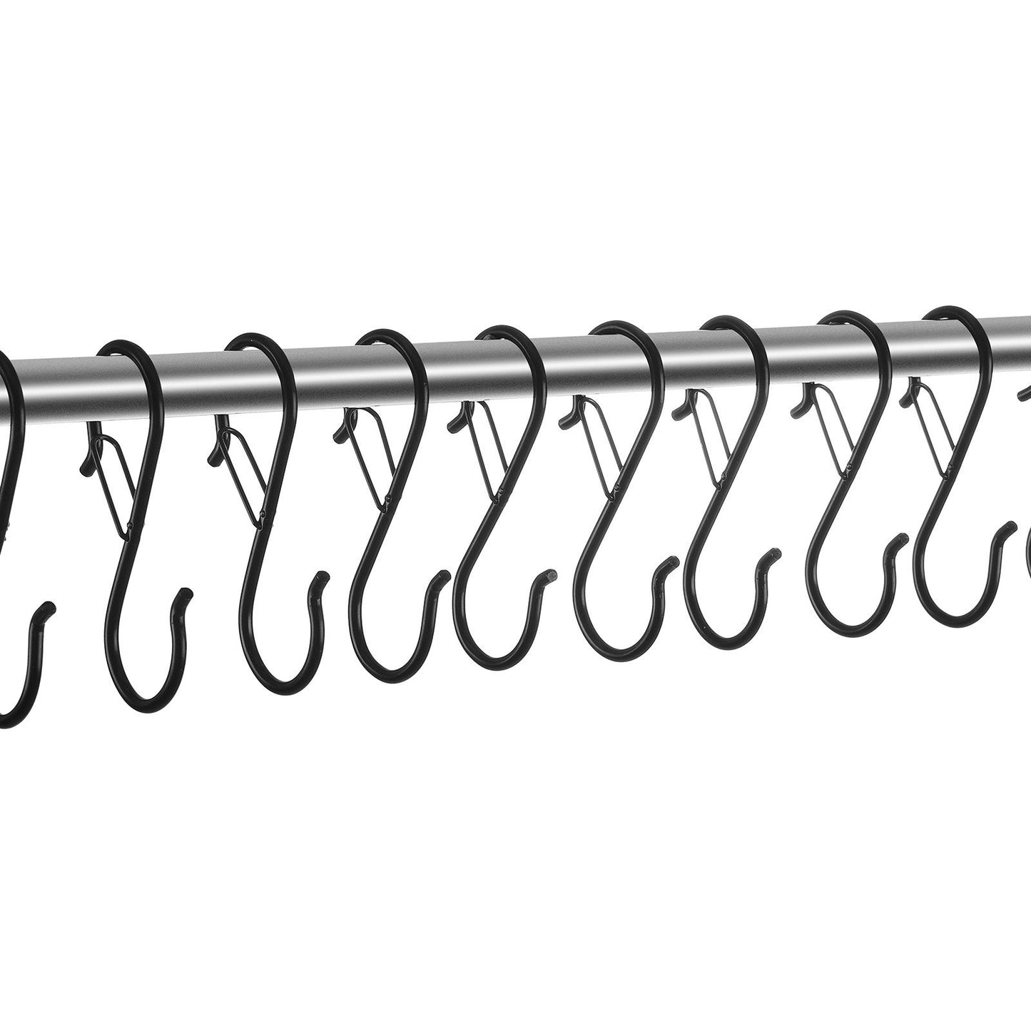 36 Pack S Hooks With Safety Buckle 39.68 LBS Capacity Heavy Duty Metal Hooks