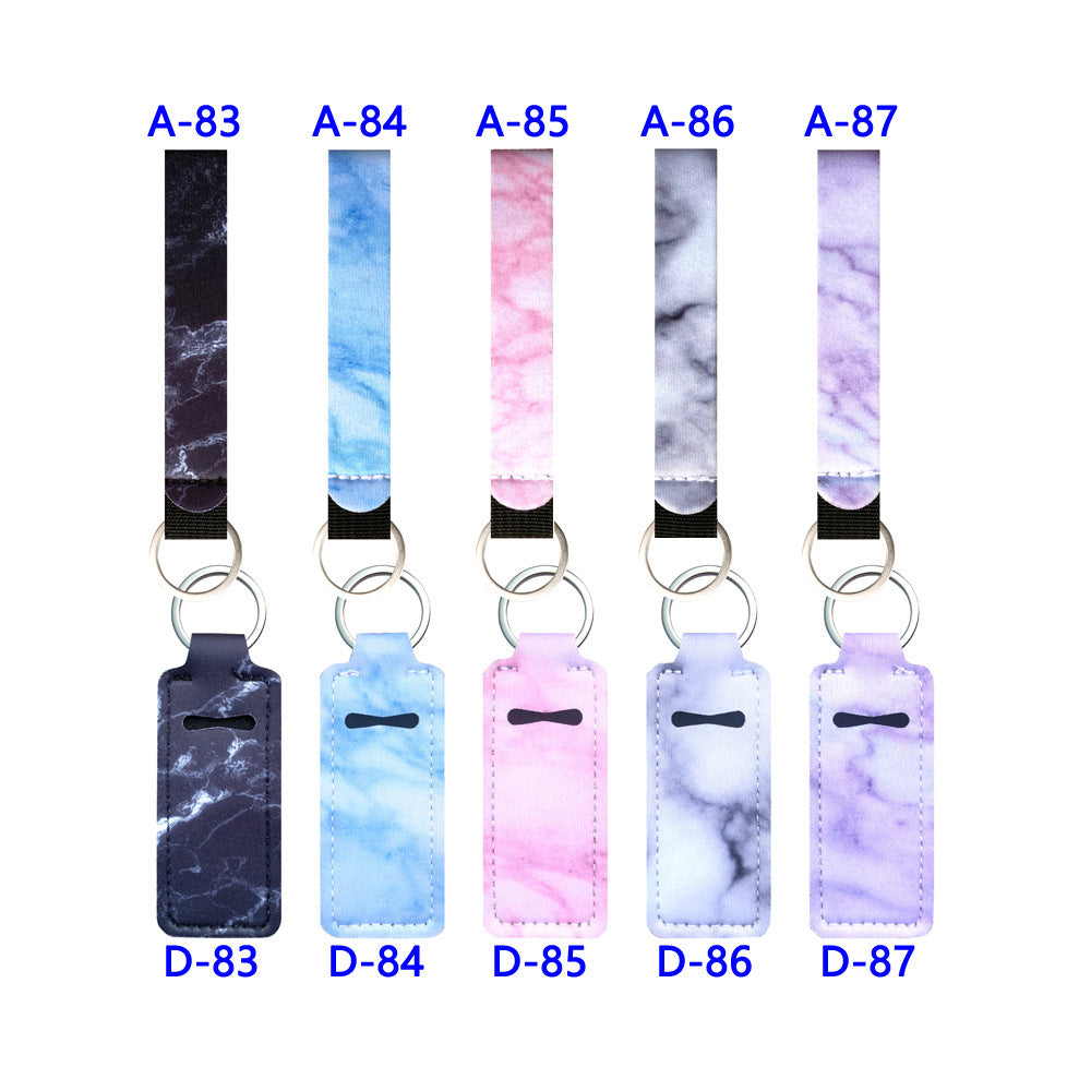 Marble Lipstick Cover Lipstick Cover Key Chain