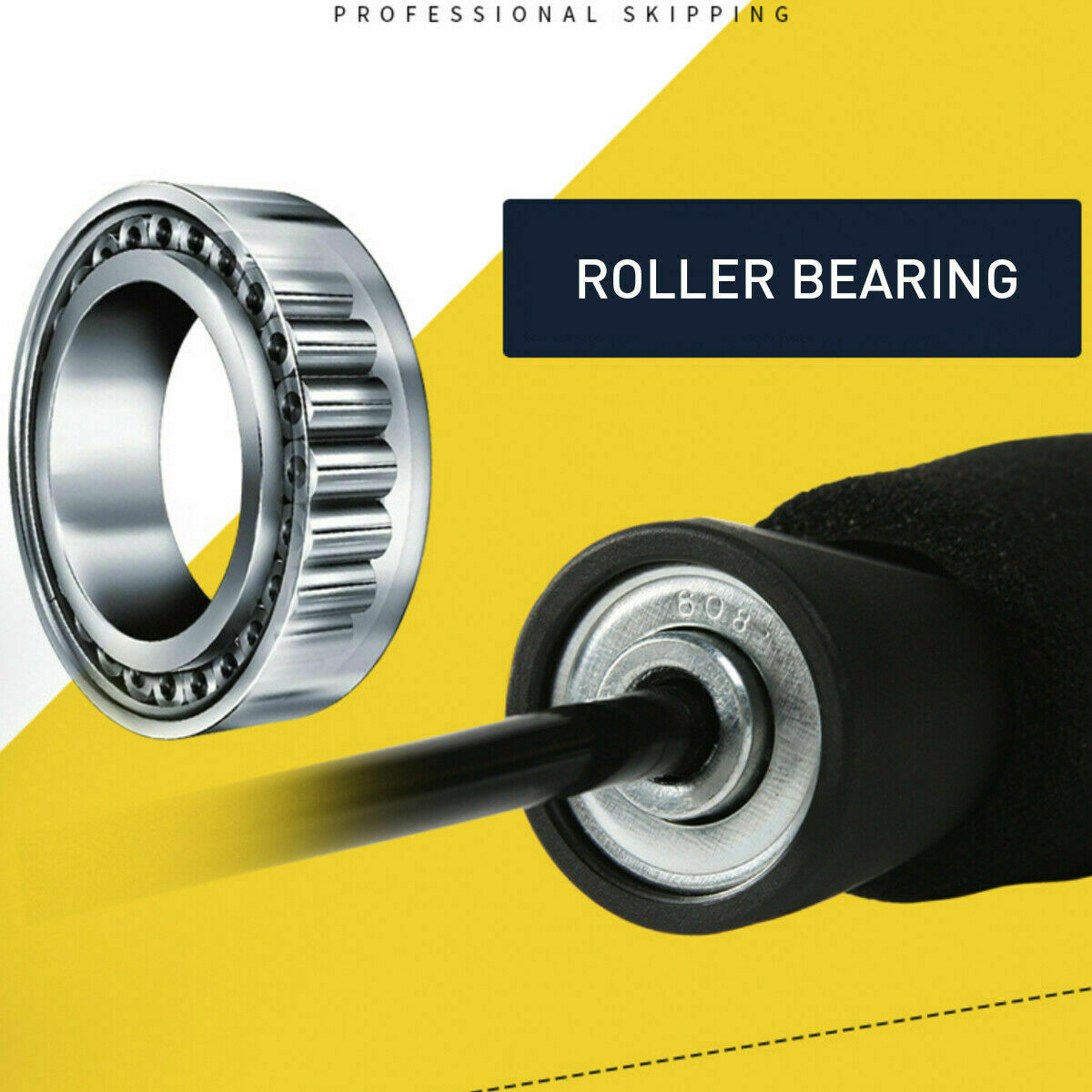 Gym Aerobic Exercise Boxing Skipping Rope Adjustable Bearing Speed Fitness Bearing Rope Tangle-Free Jumping Rope Speed Equipments Skipping Adjustable Skipping Rope