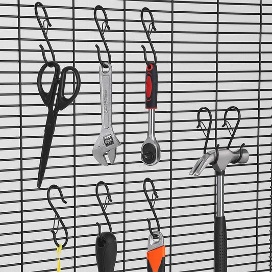 36 Pack S Hooks With Safety Buckle 39.68 LBS Capacity Heavy Duty Metal Hooks