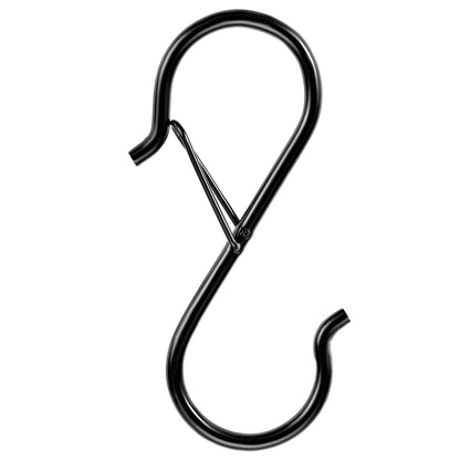 36 Pack S Hooks With Safety Buckle 39.68 LBS Capacity Heavy Duty Metal Hooks